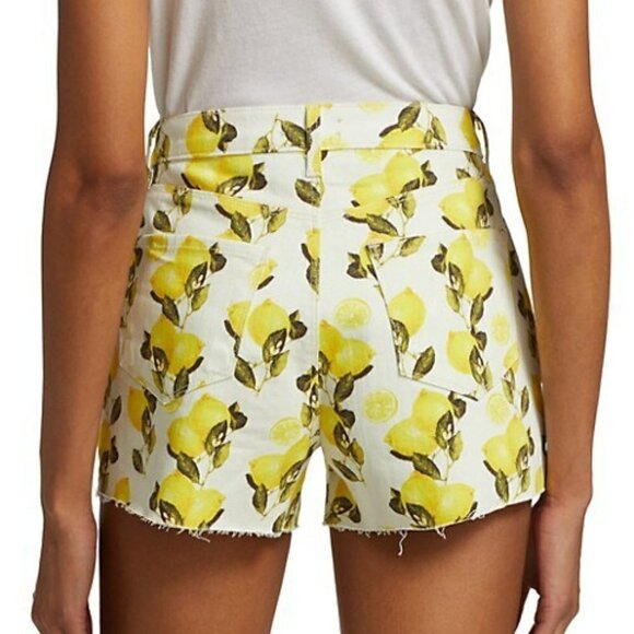 L'AGENCE Audrey Mid-Rise Lemon Shorts - Picture 12 of 16
